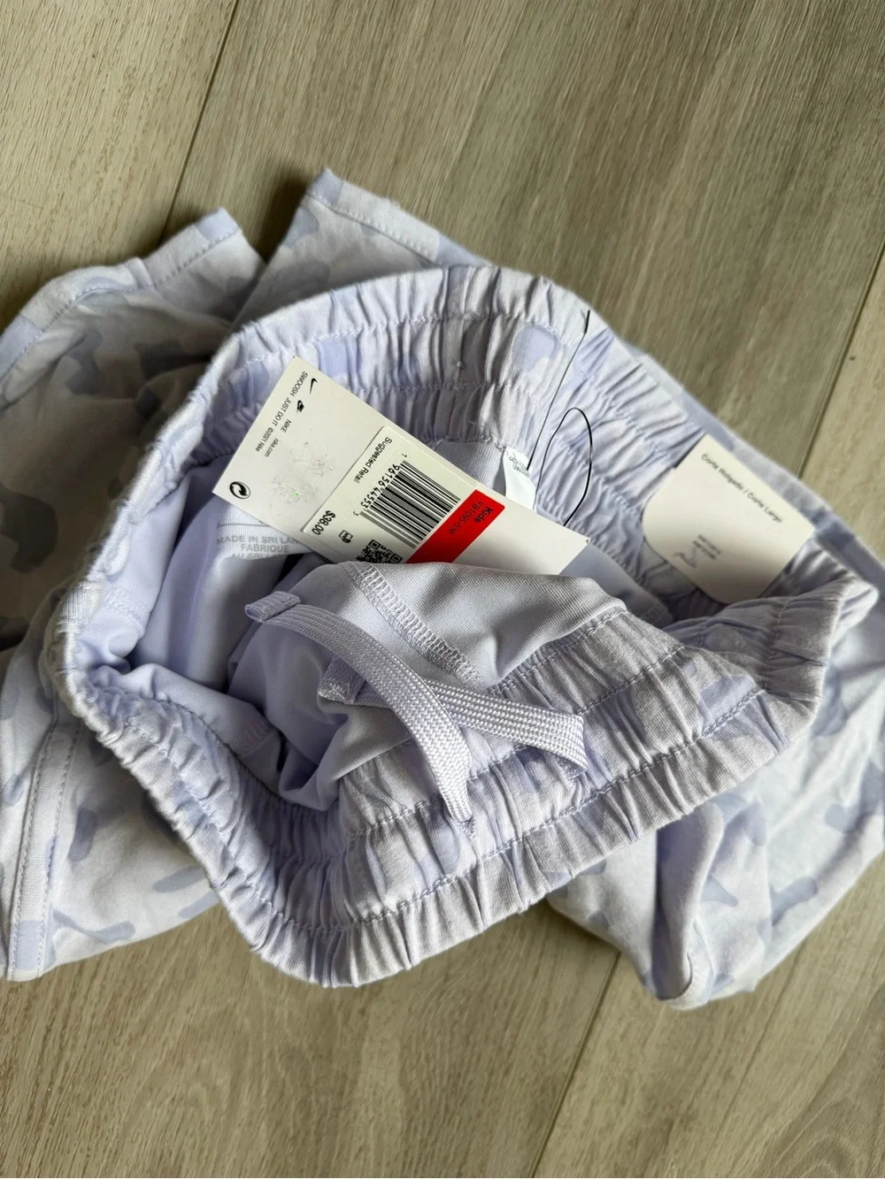 Nike Lilac Camo Kids Athletic Shorts